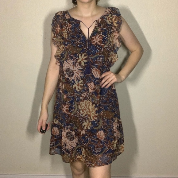 [ Madewell ] Chrysanthemum Ruffle Dress - Picture 4 of 8